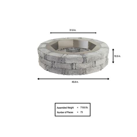 Maybe you would like to learn more about one of these? Pavestone RumbleStone 46 in. x 10.5 in. Round Concrete ...