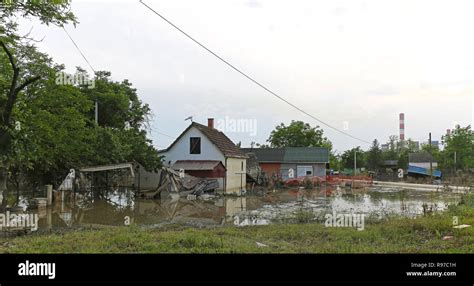 Obrenovac Serbia May 24 Flood In Obrenovac On May 24 2014 Flooded