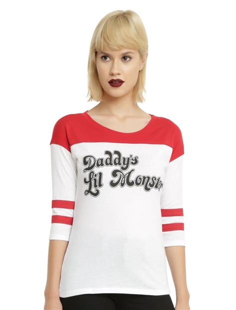 Dc Comics Suicide Squad Harley Quinn Daddys Lil Monster Girls Raglan Hot Topic