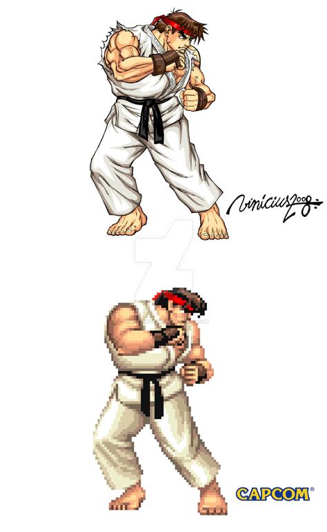 Ryu Street Fighter Ii By Viniciusmt2007 On Deviantart Artofit
