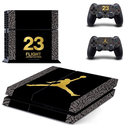 Air Jordan Ps4 Skin Sticker Decal For Sony Playstation 4 Console And 2