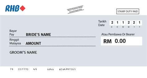 Rhb Bank Maybank Cheque Template Download Mock Up Cheque Printing