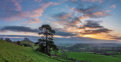 Beautiful Vibrant Sunrise Landscape Image Of Colmers Hill In Do