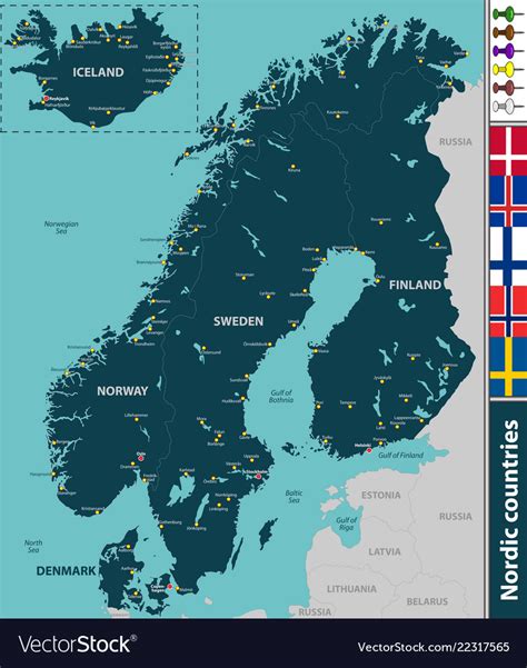Printable Map Of Scandinavian Countries