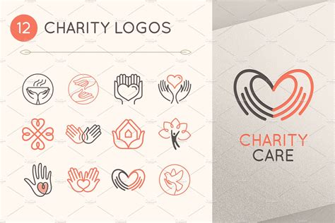 12 Charity And Volunteer Logos Creative Logo Templates ~ Creative Market