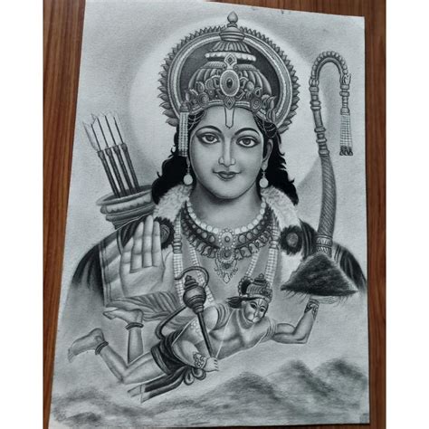 Viciniti Realastic Pencil Portrait Of Lord Rama