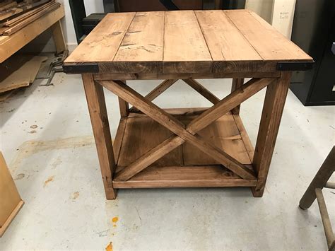 Ana White Rustic X End Table Diy Projects