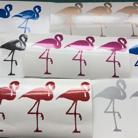 20 Glitter Flamingo Stickers Shiny Flamingo Decal Flamingo Kids