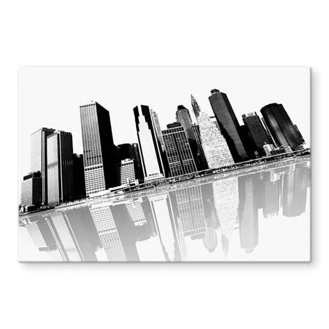 Cityscape Ny Glass Art Wall