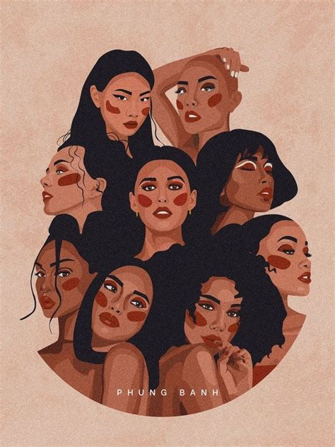 Women Empowerment Art Print Woman Art Print Women Of Color Etsy