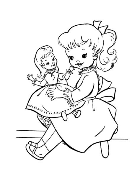 Tall And Short Doll Coloring Coloring Pages