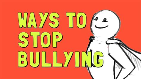ways to stop bullying youtube