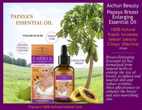 Aichun Beauty Papaya Breast Enlarging Essential Oil 100 Natural Rapid Increase Breast Beauty 3