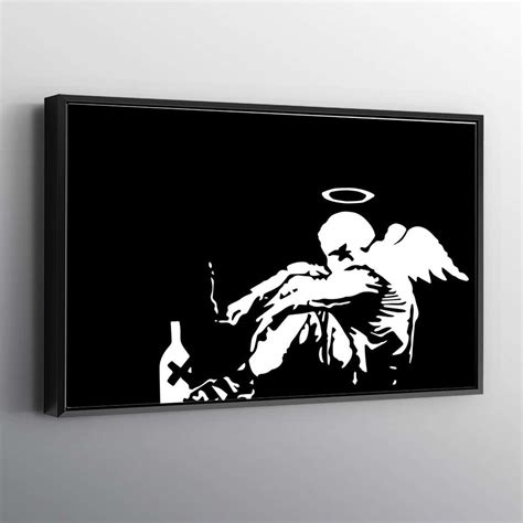 Banksy Fallen Angel Print Wall Art Canvas Istore21