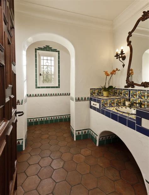 Montecito Spanish Colonialexample Of Work Spanish Style Bathrooms