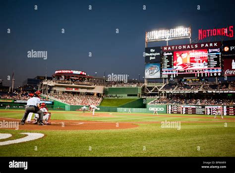 View From Immediately Behind Home Plate Of The Washington Nationals Vs