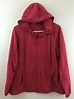 Lands End Womens Plus 1X Hooded Fleece Jacket Red Full Zip with Pockets ...