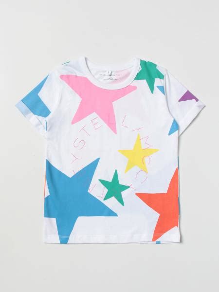 Stella Mccartney Kids T Shirt For Girls White Stella Mccartney