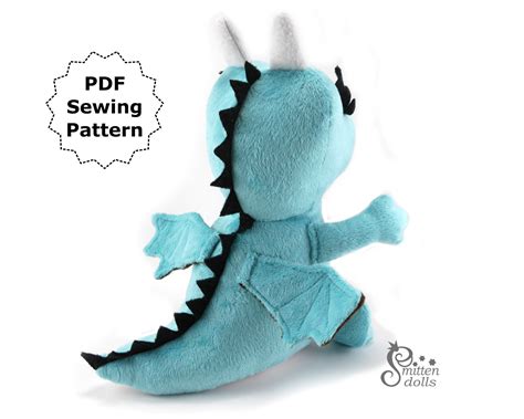 Printable Free Stuffed Dragon Sewing Pattern