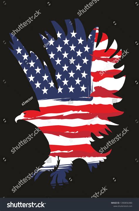 American Eagle Flag Vector Art On Behance