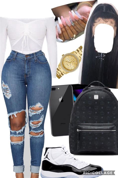 Girls Read Fashion Baddie Outfit Collage