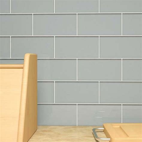 Giorbello 3 X 6 Glass Subway Tile In Gray And Reviews Wayfair