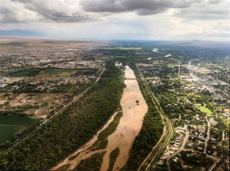 Rio Grande River Albuquerque Nm Aerial Photo Albuquerque Rio Grande