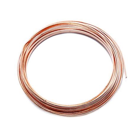 Solid Bare Copper Wire Half Round Bright Dead Soft 25 Ft Choose From