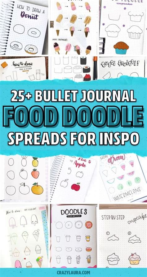 25 Best Step By Step Food Doodles For Your Bujo Crazy Laura Bullet