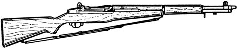 M Garand Rifle Clipart Etc
