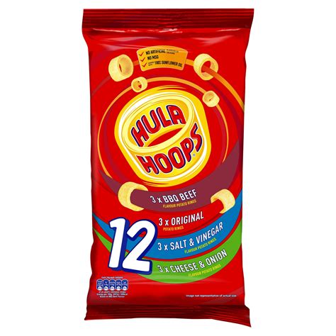 Hula Hoops Variety 12 X 24g Multipack Crisps Iceland Foods