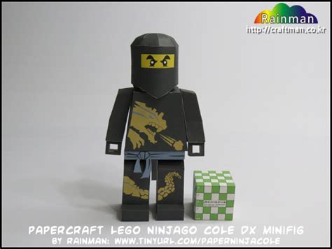 Ninjatoes Papercraft Weblog Papercraft Lego Ninjago Cole Dx Minifig