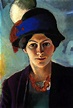 August Macke Portrait Of The Artists Wife With A Hat | August macke ...