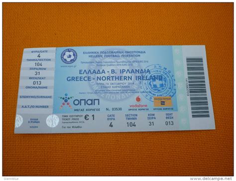 The ticket is a 2016 american drama film directed by ido fluk and written by ido fluk and sharon mashihi. Greece-Northern Ireland qualifying round of UEFA Euro 2016 ...