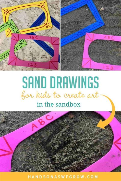 Sand Drawing For Kids To Create Art In The Sandbox Sand Art For Kids
