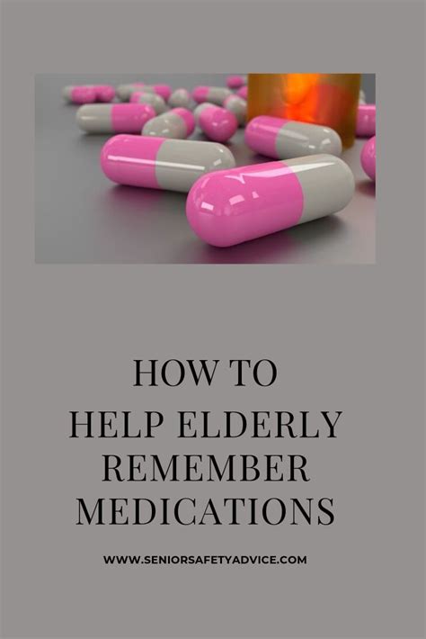 How To Help Elderly Remember Medications Medicine Reminder App Pill