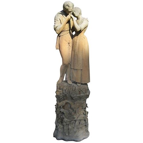 19th C French Carved Limestone Romantic Garden Sculpture At 1stdibs
