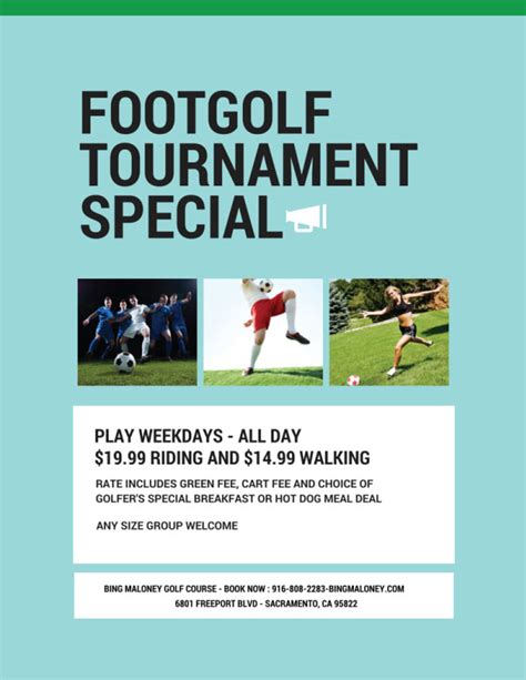 Footgolf Tournament Special On Bing Maloneys Express 9 Course Haggin