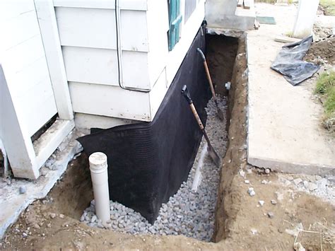 Exterior Foundation Footing Drain For Basement Allied Waterproofing Drainage