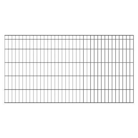 Doppelstabmattenzaun komplettset bei mattenzaun24 günstig kaufen ohne versandkosten. Kraus Dino Trend Mattenzaun (Anthrazit, 2 x 1 m) | BAUHAUS