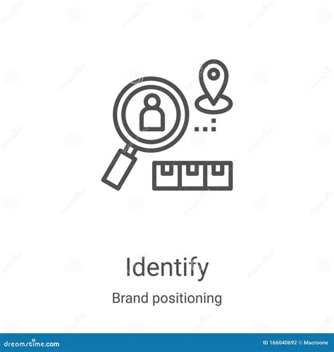 Identify Icon Vector From Brand Positioning Collection Thin Line