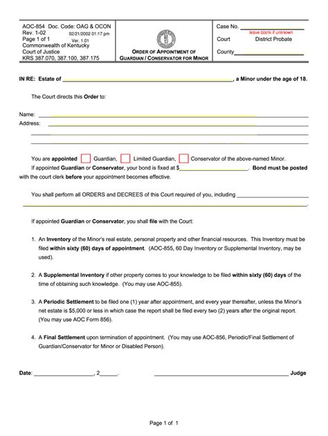 Aoc854 2002 2024 Form Fill Out And Sign Printable Pdf Template