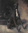 Wilhelm Trübner - Sitzende Dogge 1878u | Deutscher maler, Kunst, Sitzen