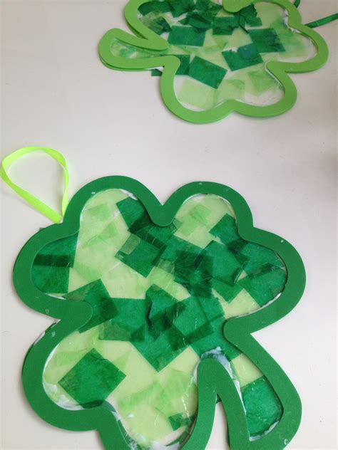 Stained Glass Shamrocks Crafts Art Projects Projects