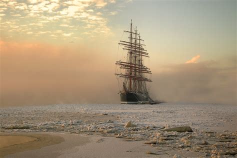 The Sedov One Of The Largest Sailing Ships In The World · Russia