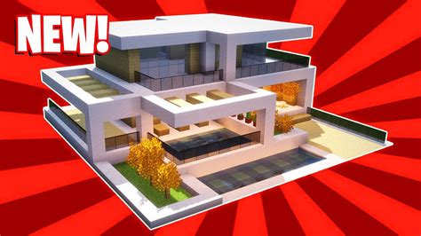 Minecraft How To Build A Small Modern House Tutorial 45 Youtube