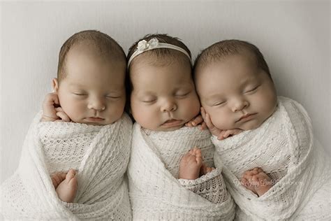 Triplets Sneak Peek Two Happy Lambs Newborn Photography