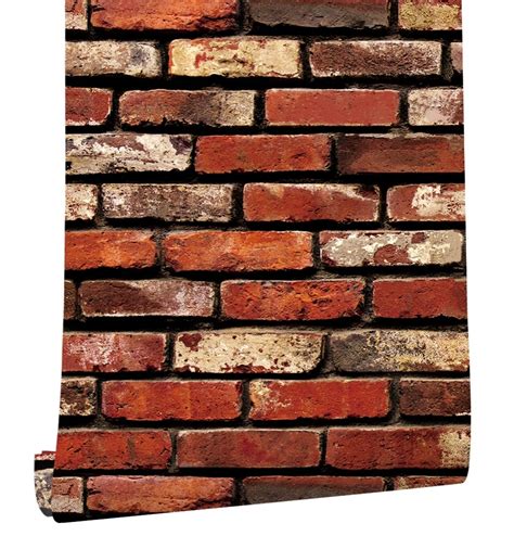 Haokhome Vintage Stone 3d Brick Wallpaper Stone Self Adhesive For Walls