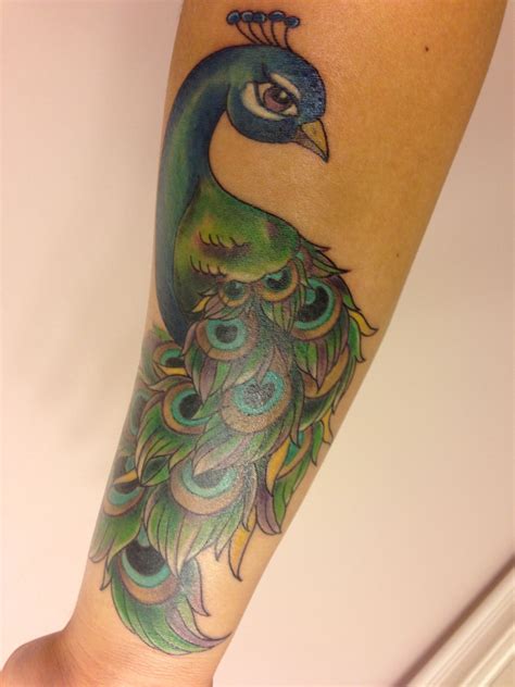 The peacock tattoo is the best to go for if you are looking to combine it with vibrant colors. Peacock tattoo | Peacock tattoo sleeve