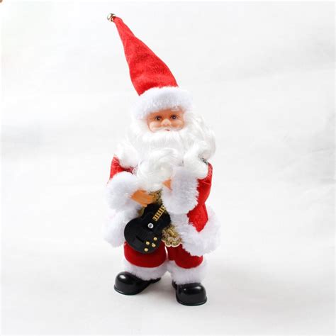 1pc Christmas Electric Toy For Kids Ornaments Guitar Singing Santa